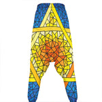 Stained Glass Star of David Print Hammer Pants