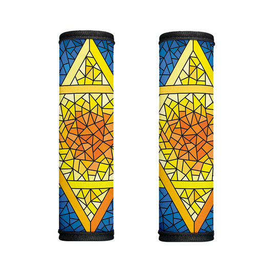 Stained Glass Star of David Print Handle Covers