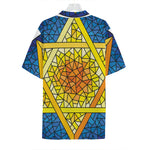 Stained Glass Star of David Print Hawaiian Shirt