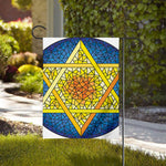 Stained Glass Star of David Print House Flag