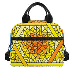 Stained Glass Star of David Print Insulated Lunch Bag