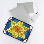 Stained Glass Star of David Print Laptop Sleeve