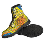 Stained Glass Star of David Print Backpack