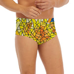 Stained Glass Star of David Print Men's Briefs