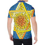 Stained Glass Star of David Print Men's Shirt