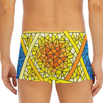 Stained Glass Star of David Print Men's Short Boxer Briefs