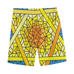 Stained Glass Star of David Print Men's Sports Shorts