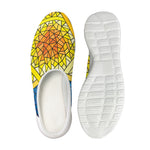Stained Glass Star of David Print Mesh Casual Shoes