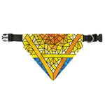 Stained Glass Star of David Print Over The Collar Dog Bandana