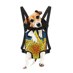 Stained Glass Star of David Print Pet Carrier Backpack