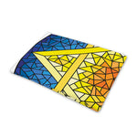 Stained Glass Star of David Print Pet Cooling Mat Cover