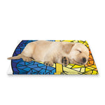 Stained Glass Star of David Print Pet Cooling Mat Cover