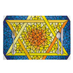 Stained Glass Star of David Print Placemat