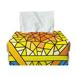 Stained Glass Star of David Print Rectangle Tissue Box Cover