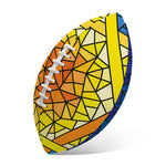 Stained Glass Star of David Print Rugby Ball