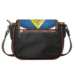 Stained Glass Star of David Print Saddle Bag