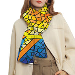 Stained Glass Star of David Print Scarf