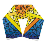 Stained Glass Star of David Print Scarf