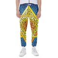 Stained Glass Star of David Print Joggers