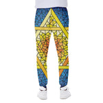 Stained Glass Star of David Print Scuba Joggers