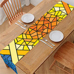 Stained Glass Star of David Print Table Runner