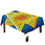 Stained Glass Star of David Print Tablecloth