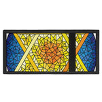 Stained Glass Star of David Print Trifold Wallet