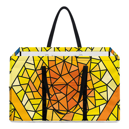 Stained Glass Star of David Print Utility Tote Bag