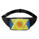 Stained Glass Star of David Print Waist Bag