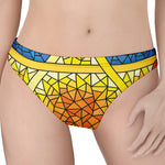 Stained Glass Star of David Print Women's Thong