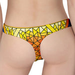 Stained Glass Star of David Print Women's Thong