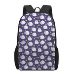 Star And Sheep Pattern Print 17 Inch Backpack