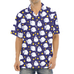 Star And Sheep Pattern Print Aloha Shirt