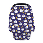 Star And Sheep Pattern Print Baby Seat Cover