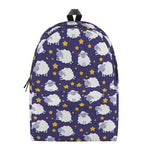Star And Sheep Pattern Print Backpack