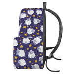 Star And Sheep Pattern Print Backpack