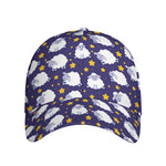 Star And Sheep Pattern Print Baseball Cap