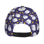 Star And Sheep Pattern Print Baseball Cap