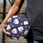Star And Sheep Pattern Print Basketball