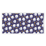 Star And Sheep Pattern Print Beach Towel