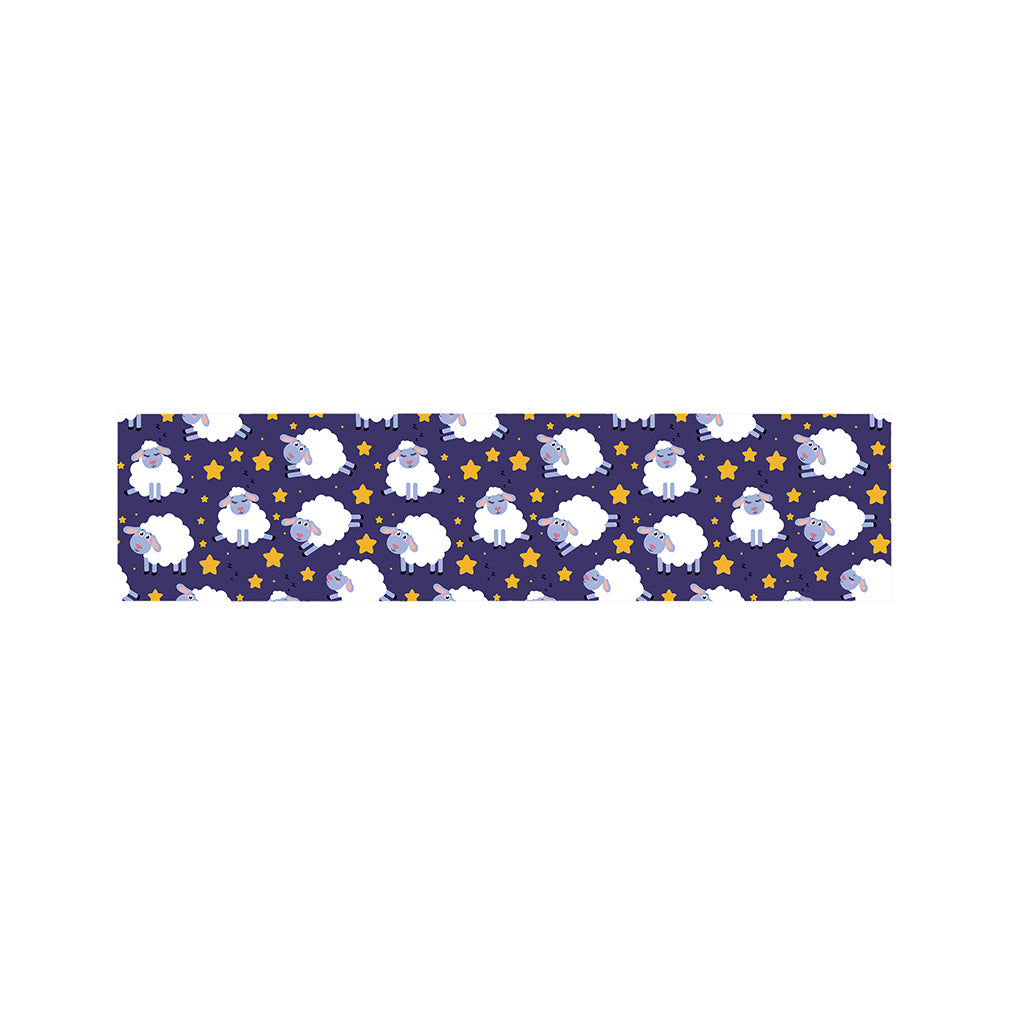 Star And Sheep Pattern Print Bed Runner