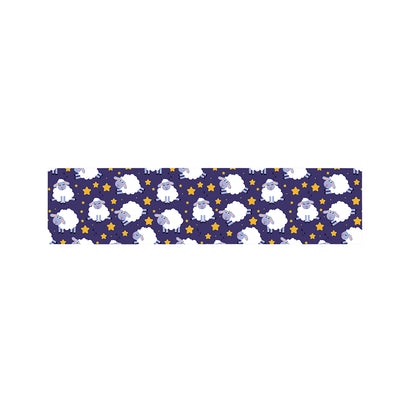 Star And Sheep Pattern Print Bed Runner