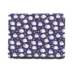 Star And Sheep Pattern Print Bifold Wallet