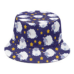 Star And Sheep Pattern Print Bucket Hat
