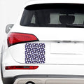 Star And Sheep Pattern Print Car Sticker