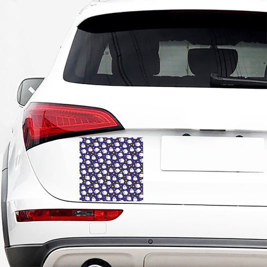Star And Sheep Pattern Print Car Sticker
