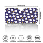 Star And Sheep Pattern Print Car Windshield Sun Shade