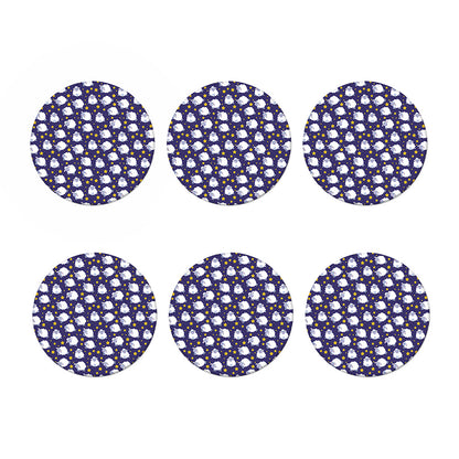 Star And Sheep Pattern Print Coaster Set
