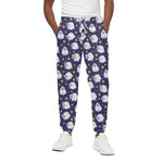 Star And Sheep Pattern Print Cotton Pants