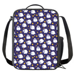 Star And Sheep Pattern Print Crossbody Lunch Bag